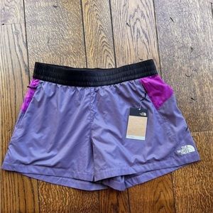 The North Face Women’s X Shorts Size Large Lunar Slate Purple Cactus New